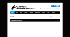 Desktop Screenshot of americandefensemanufacturing.com